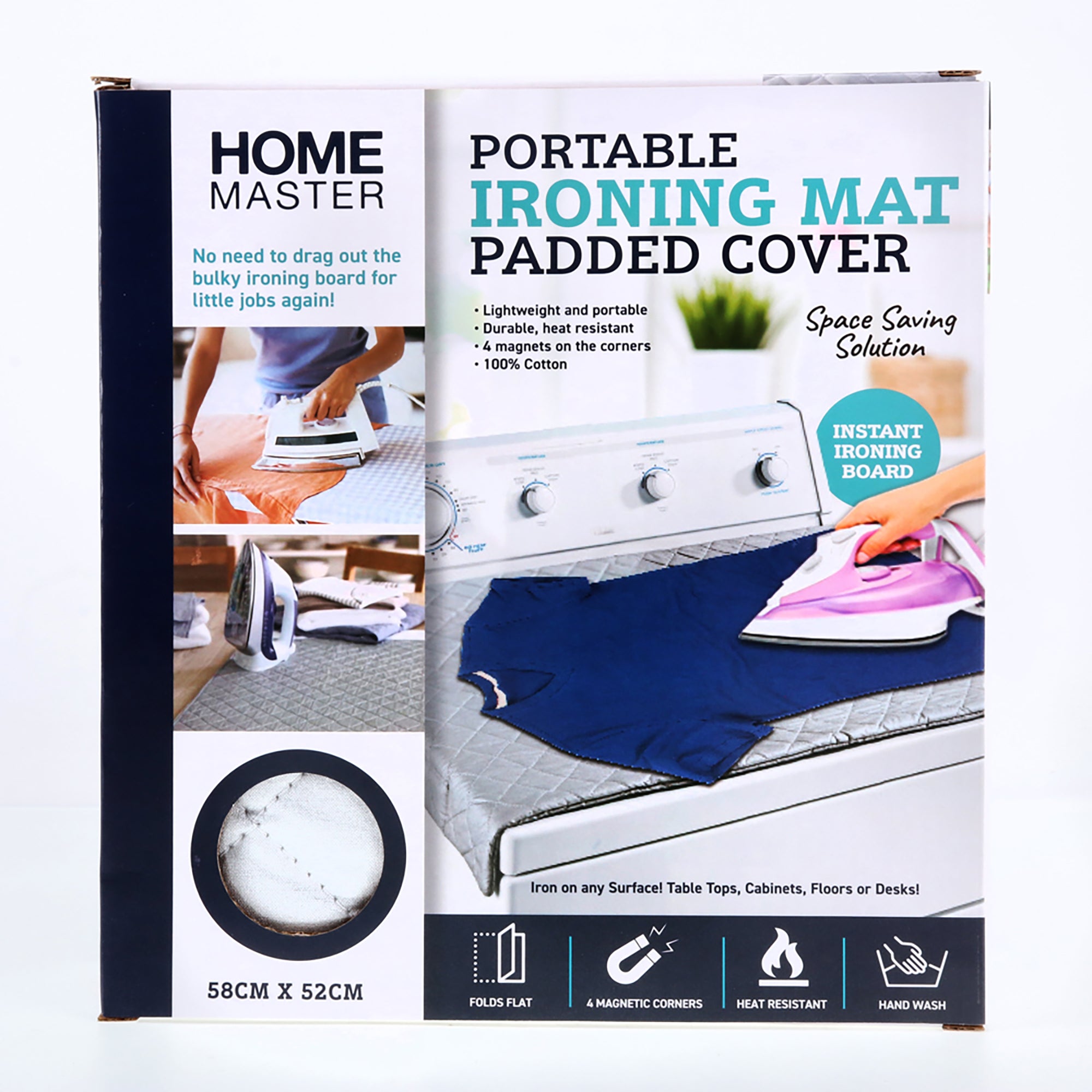 Portable Ironing Mat 58cm X 52cm, Laundry and Cleaning